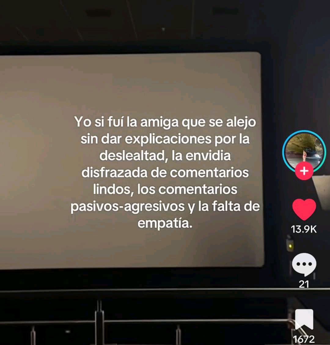 Yo si fui la amiga que se alejó sin dar explicaciones por la deslealtad