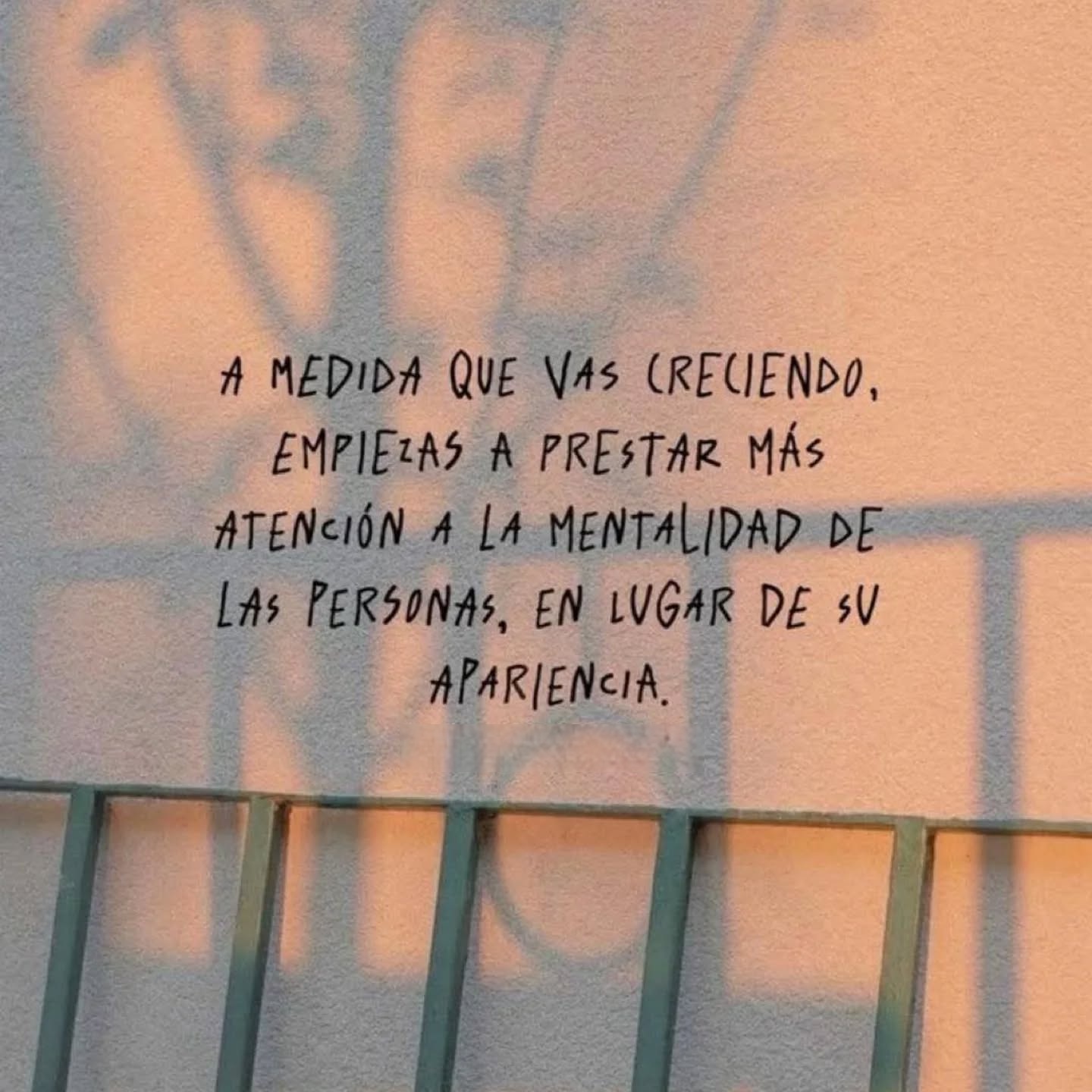 A medida que vas creciendo, empiezas a prestar más atención a la mentalidad de las personas