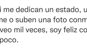 A mi me dedican un estado, un meme o suben una foto conmigo y lo veo mil veces