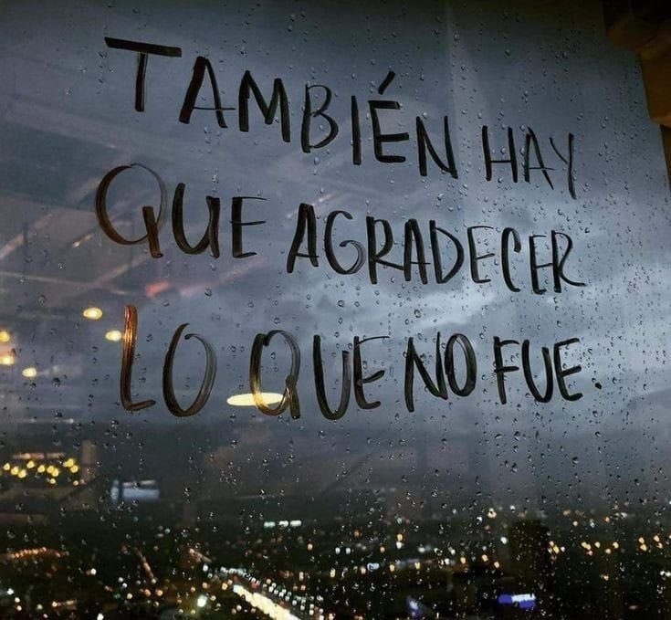 También hay que agradecer lo que no fue