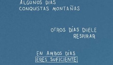 Algunos días conquistas montañas otros dias duele respirar