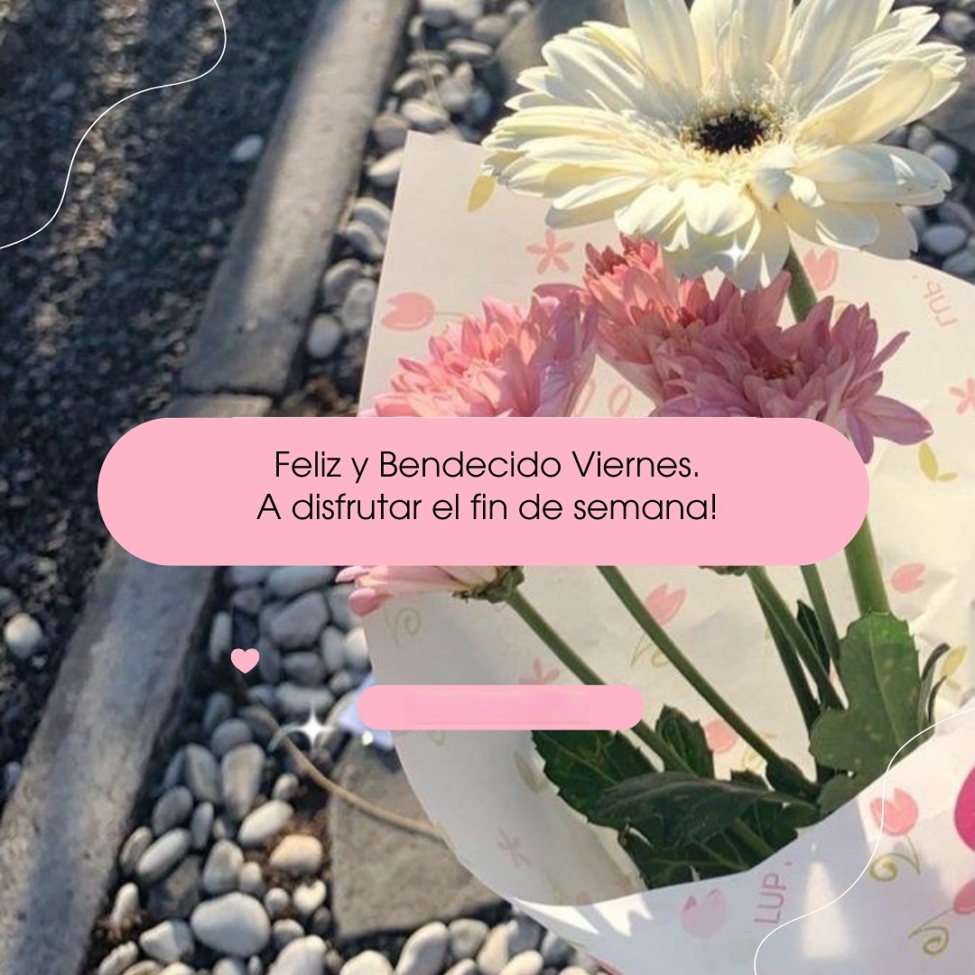 Feliz y bendecido viernes, a disfrutar el fin de semana