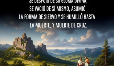 Jesucristo, por amor a nosotros, se despojó de su gloria divina