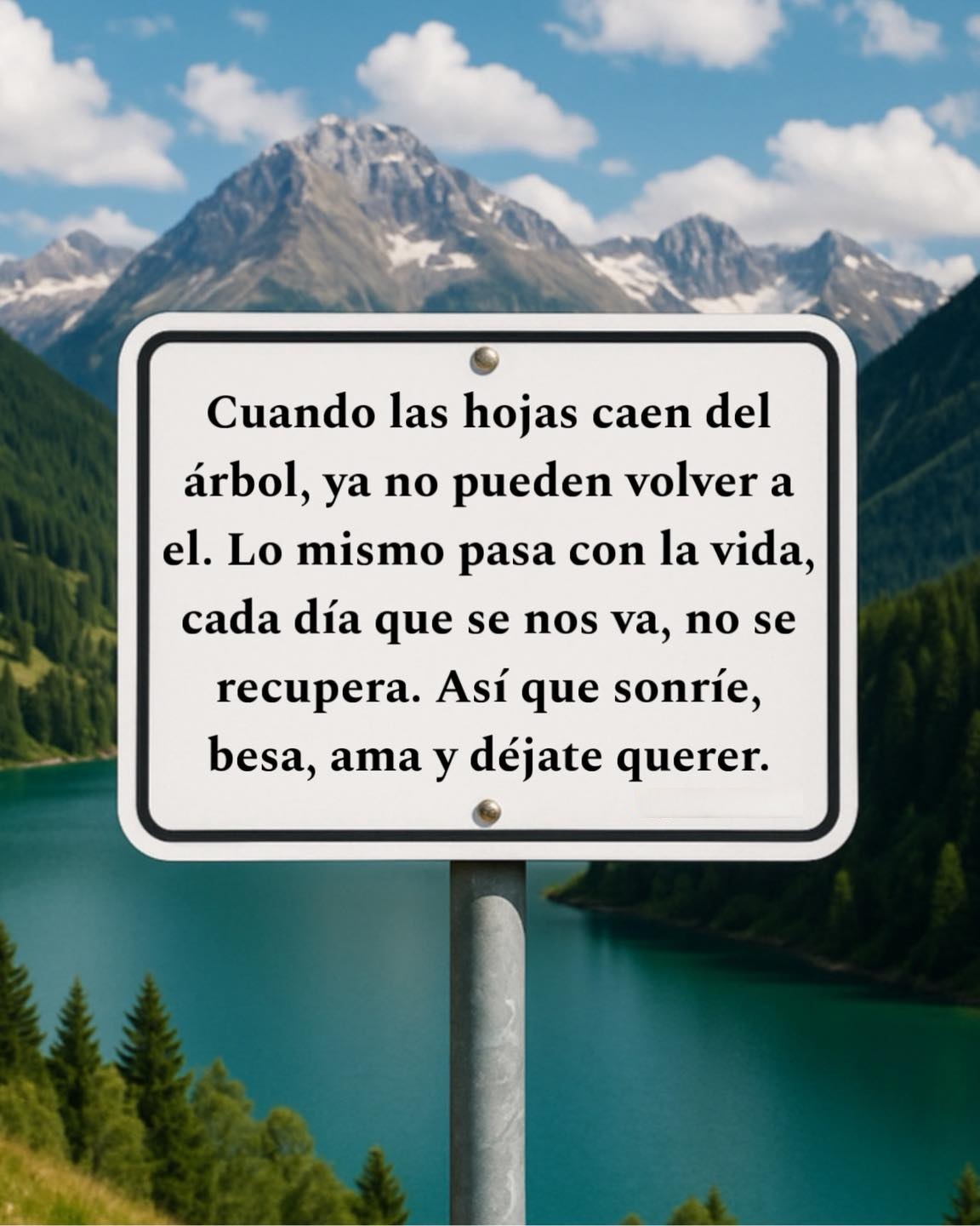 Cuando las hojas caen del árbol, ya no pueden volver a él