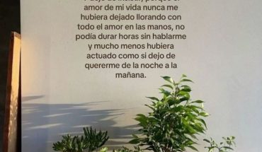 Y deje de insistir porque el amor de mi vida nunca hubiera dejado llorando
