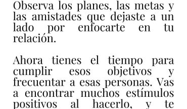 Desempolva tu agenda. Observa los planes, las metas y las amistades