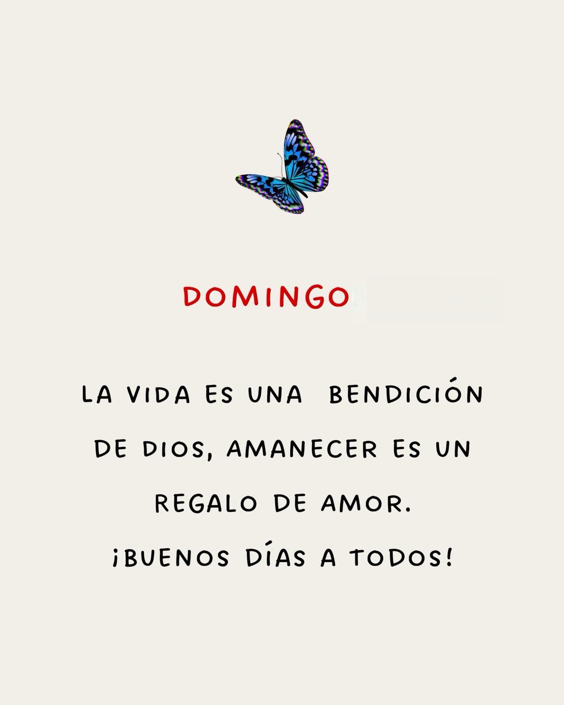 La vida es una bendición de Dios, amanecer es un regalo de amor