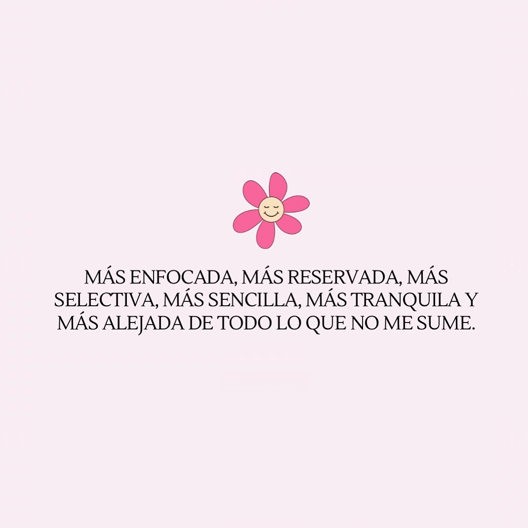 Más enfocada, más reservada, más selectiva, más sencilla