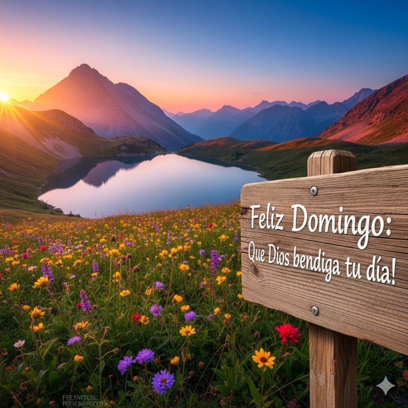 Feliz domingo: Que Dios te bendiga tu día