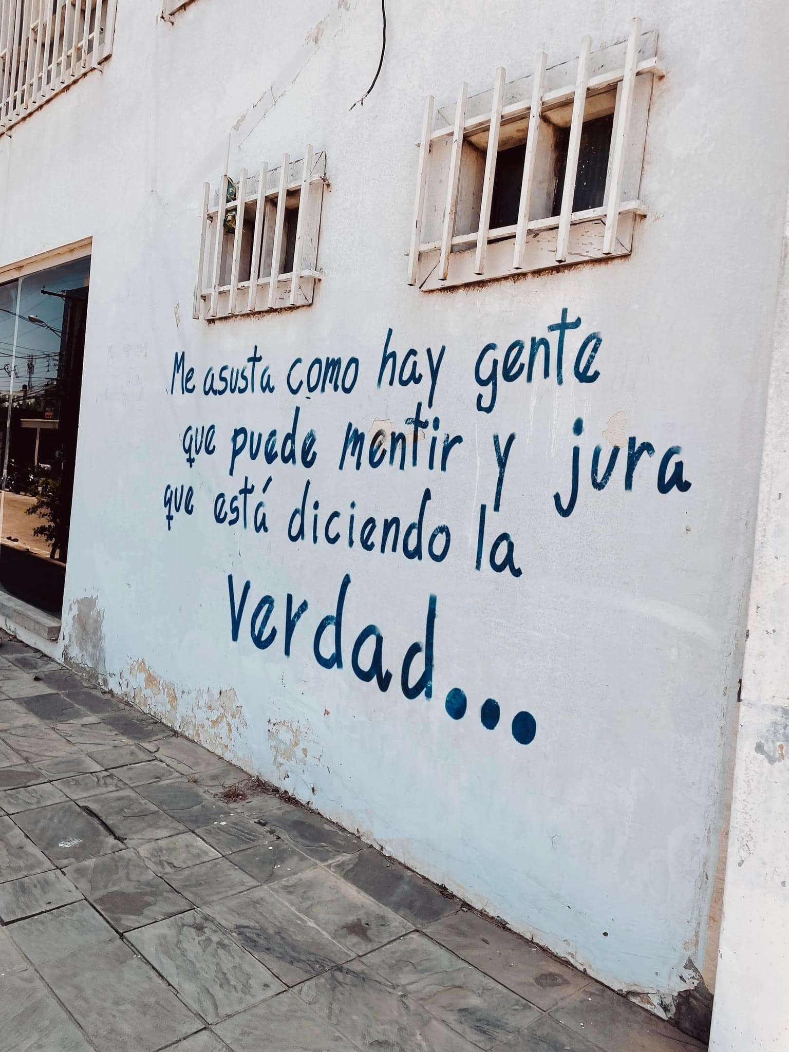 Me asusta como hay gente que puede mentir y jura que está diciendo la verdad