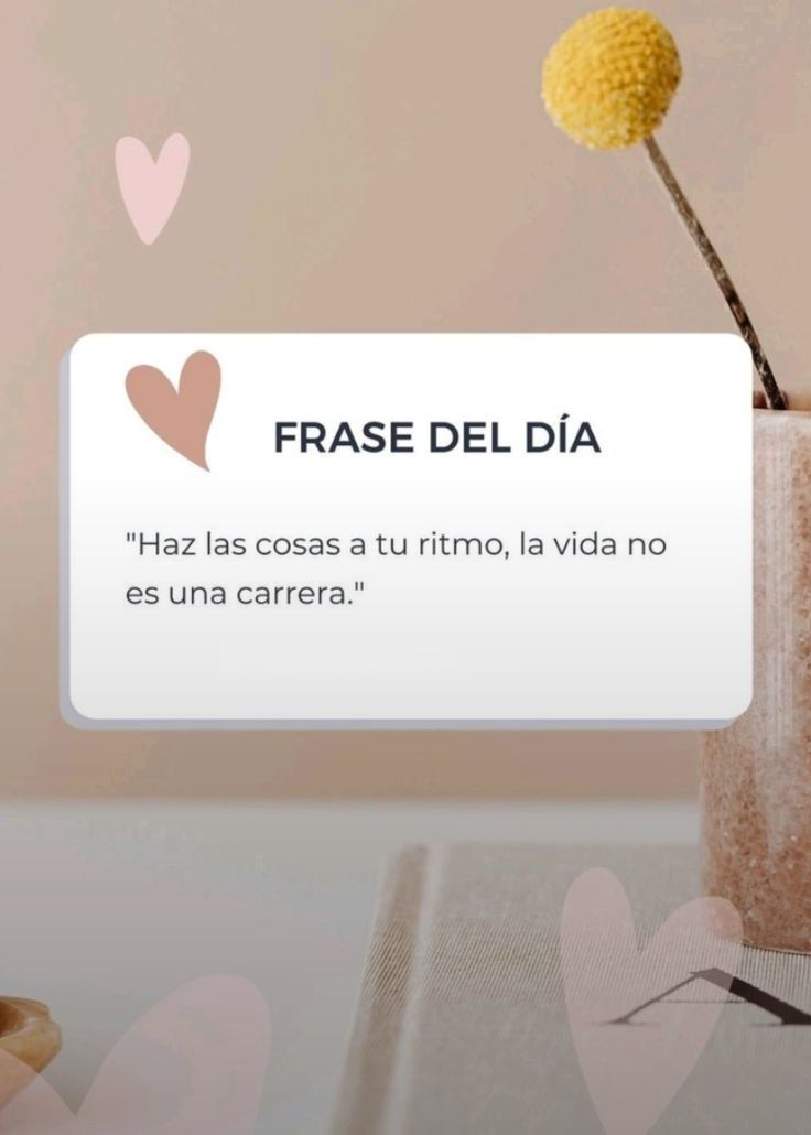 Haz las cosas a tu ritmo, la vida es una carrera
