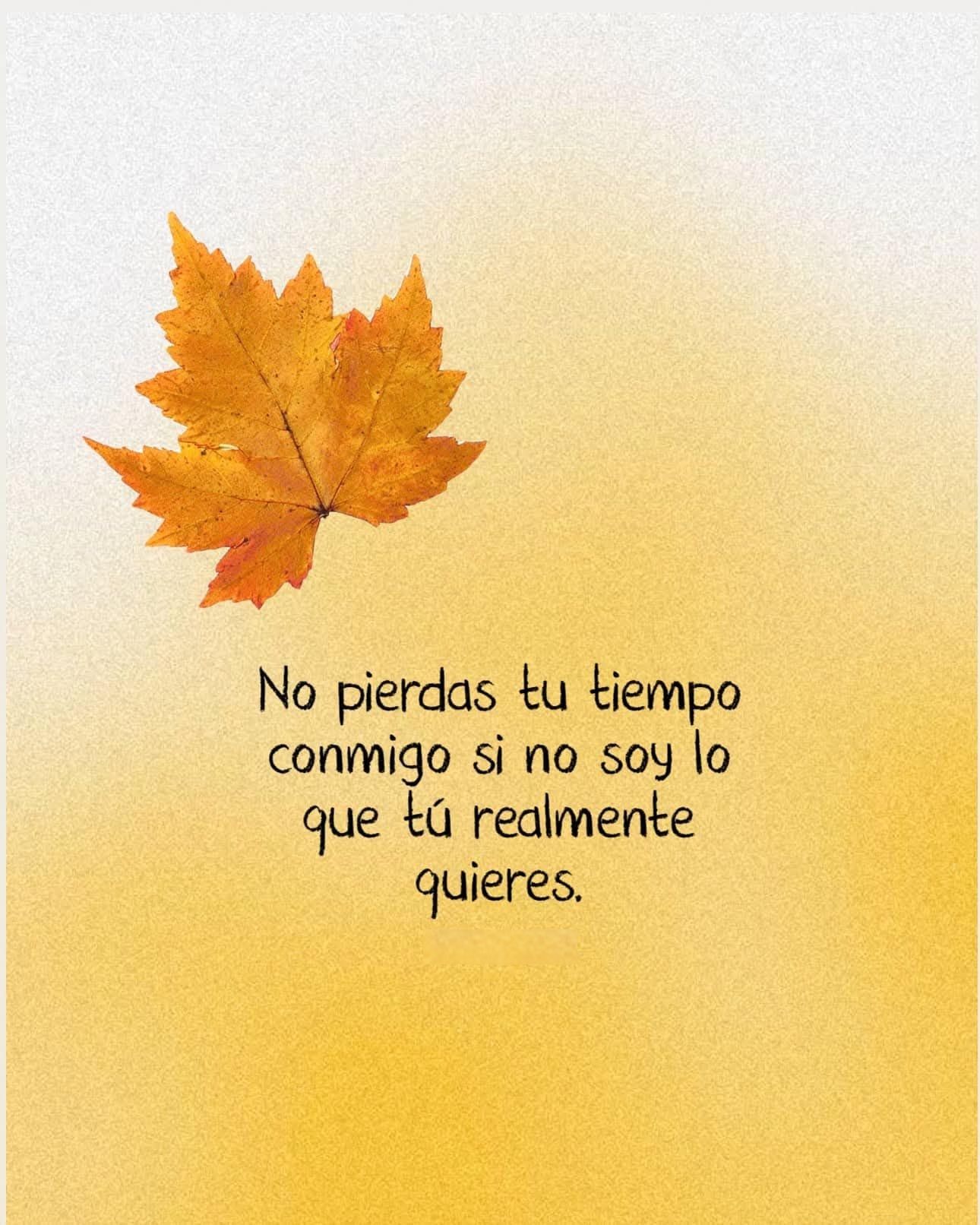 No pierdas tu tiempo conmigo si no soy lo que tú realmente quieres