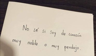 No se si soy de corazón muy noble