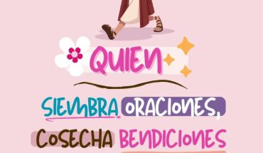 Quien siembra oraciones, cosecha bendiciones así que, oren