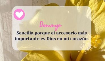 Domingo Sencilla porque el accesorio más importante es Dios en mi corazón