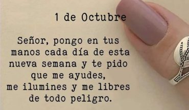 1 de Octubre Señor, pongo en tus manos cada día de esta nueva semana