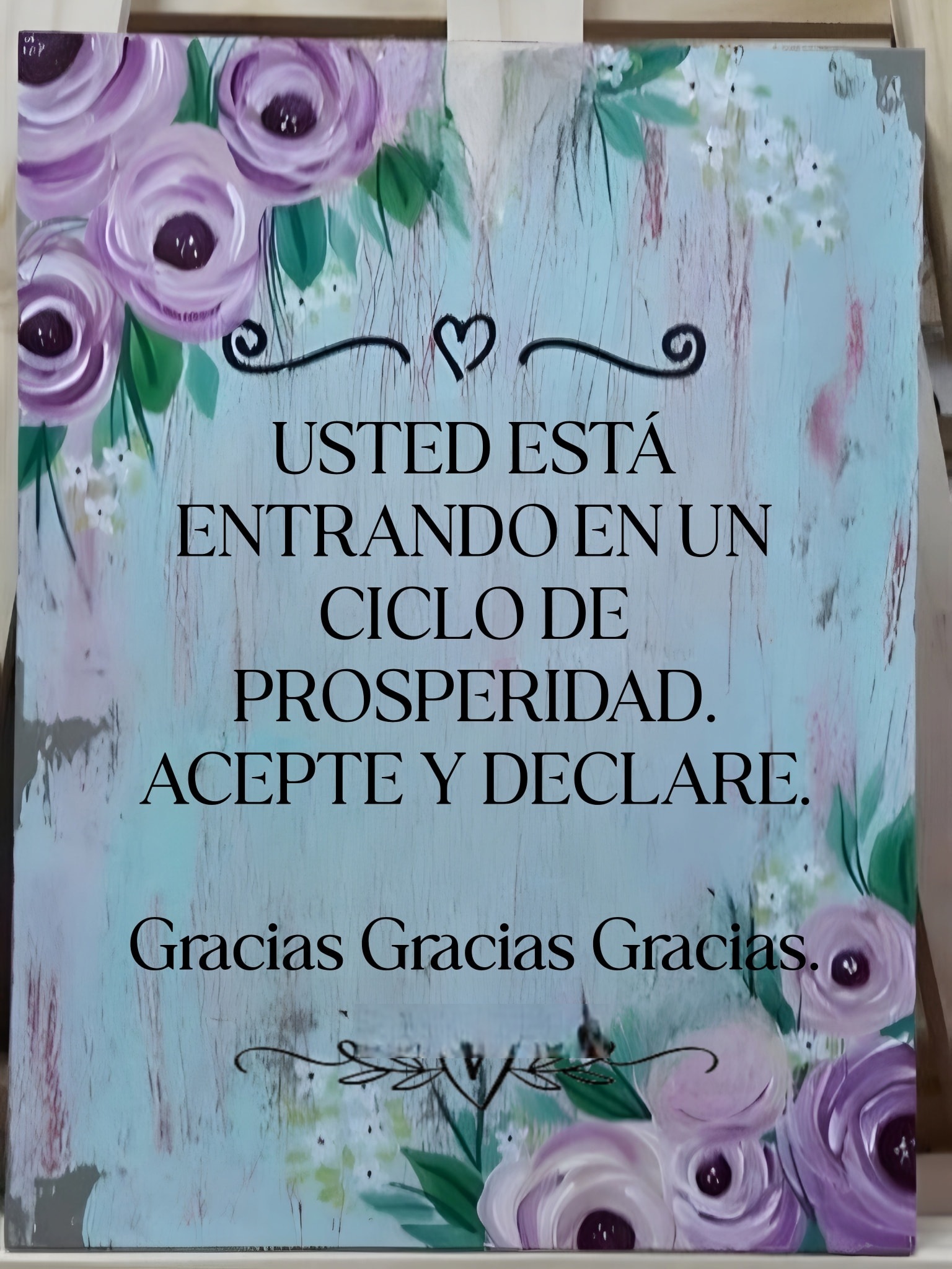 Usted está entrando en un ciclo de prosperidad. Acepte y declare