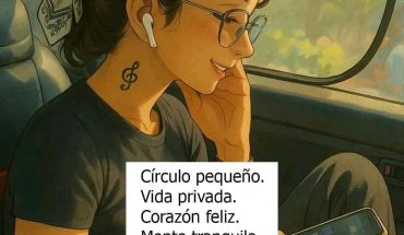 Círculo pequeño, vida privada. Corazón feliz, mente tranquila