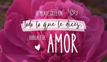 Tu mente cree en todo lo que le dices, hablale de amor