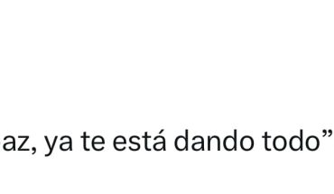 Si te da paz, ya te está dando todo