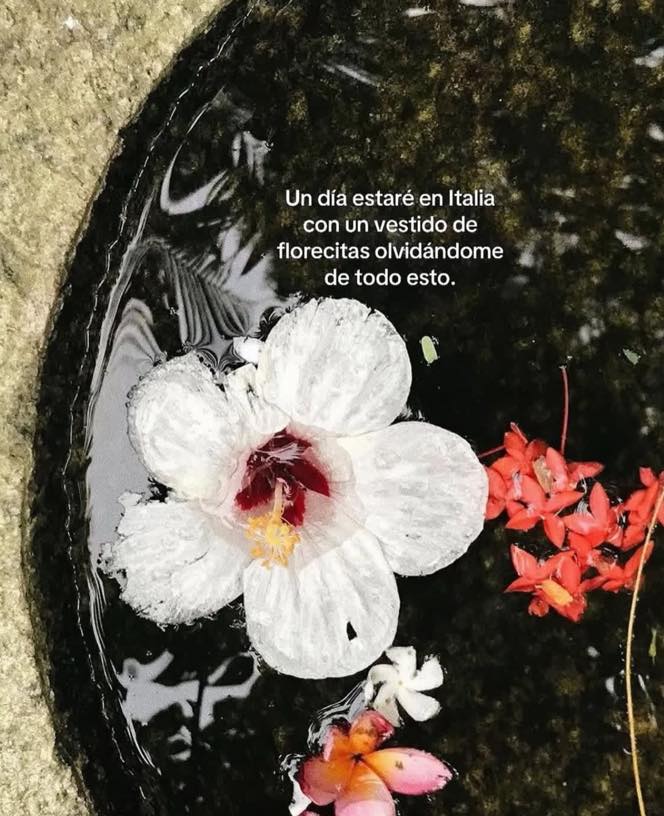 Un día estaré en Italia con un vestido de florecitas olvidándome de todo esto