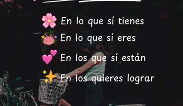 Enfócate En lo que sí tienes