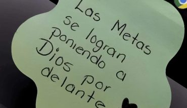 La metas se logran poniendo a Dios por delante