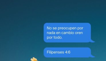 No se preocupen por nada en cambio oren por todo. Filipenses 4:6