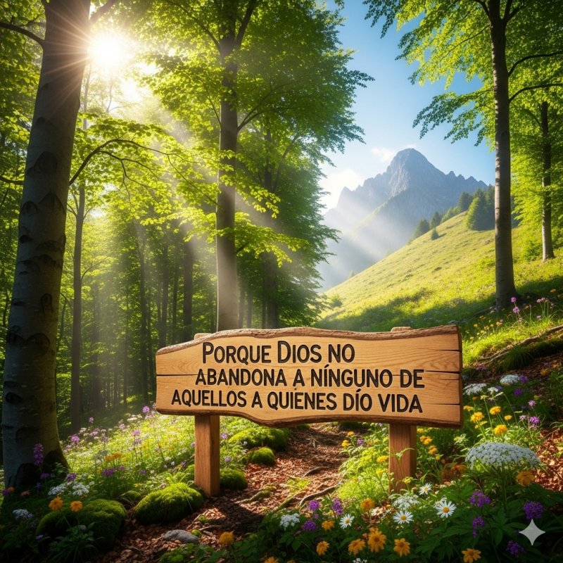 Porque Dios no abandona a ninguno de aquellos a quien dío vida