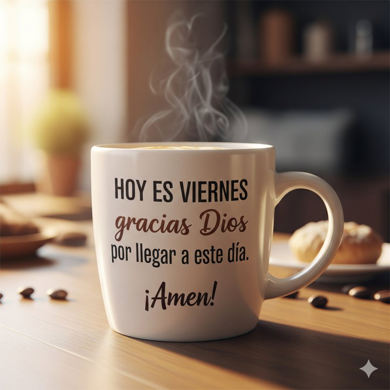 Hoy es Viernes gracias Dios por llegar a este día. ¡amen!