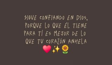 Sigue confiando en Dios porque lo que el tiene para ti