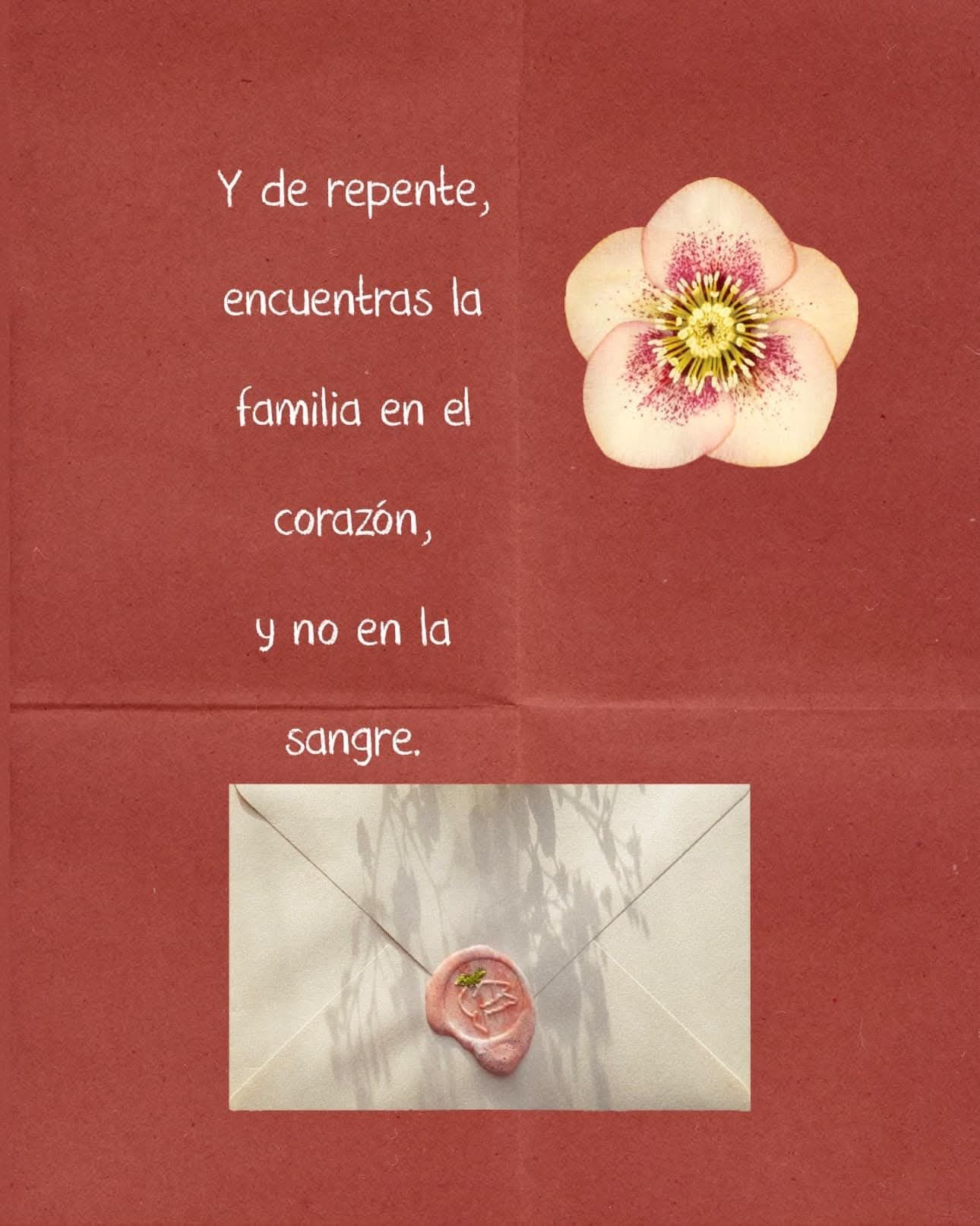 Y de repente encuentra la familia en el corazón, y no en la sangre