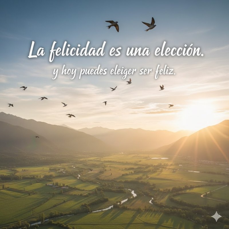 La felicidad es una elección. Y hoy puedes elegir ser feliz