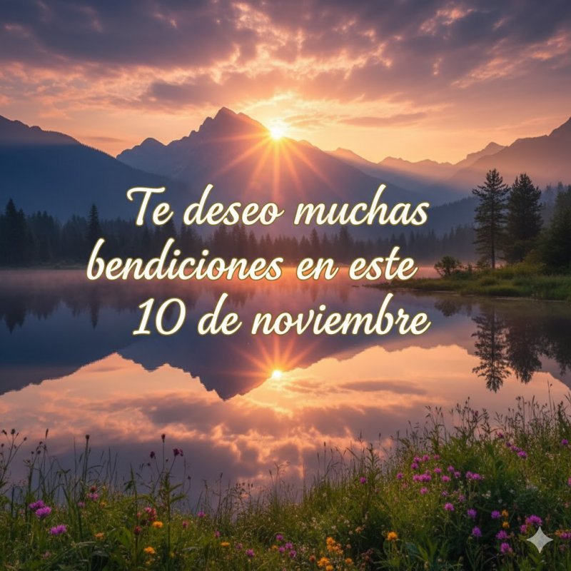 Te deseo muchas bendiciones en este 10 de noviembre