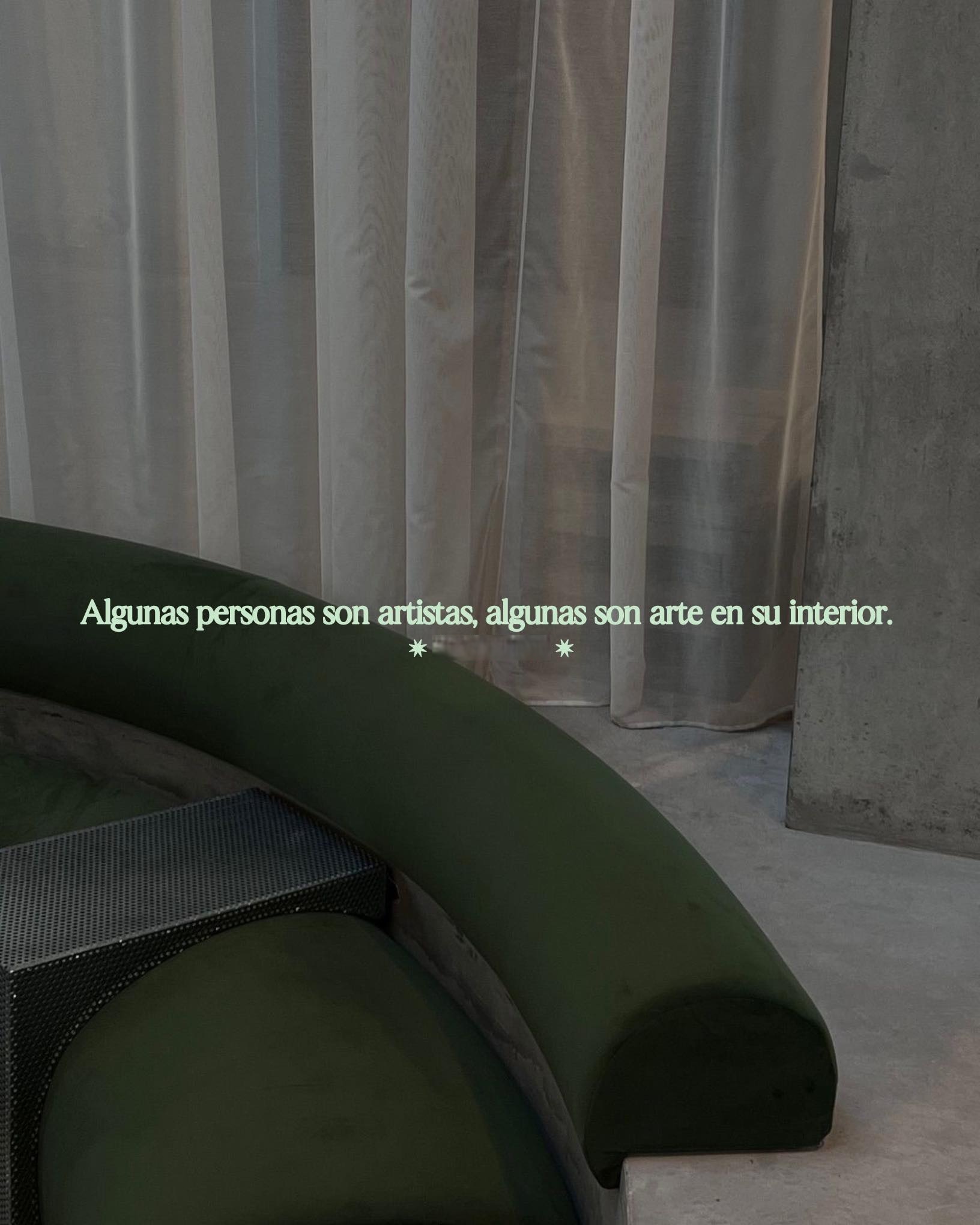 Algunas personas son artistas algunas son arte en su interior