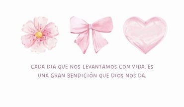 Cada día nos levantamos con vida es una gran bendición que Dios nos da