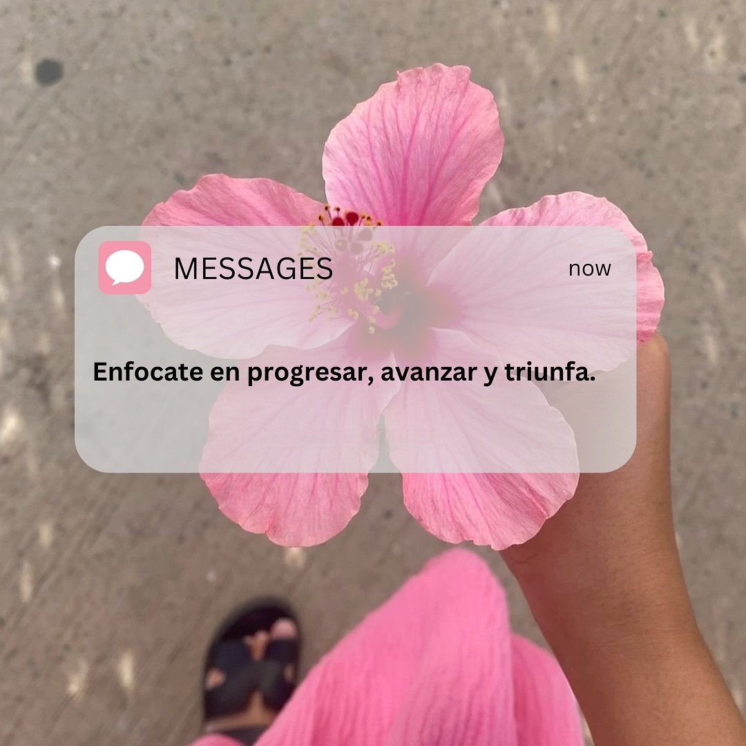 Enfócate en progresar, avanzar y triunfa