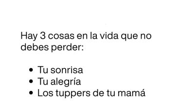 Hay 3 cosas en la vida que no debes perder: