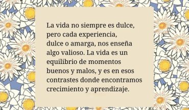La vida no siempre es dulce