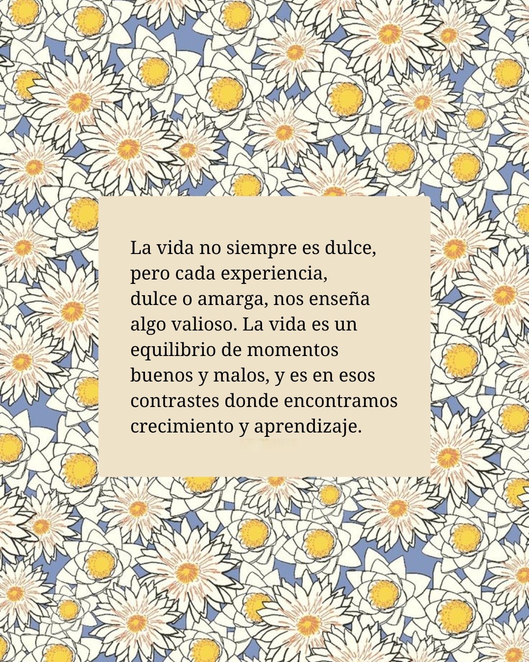 La vida no siempre es dulce