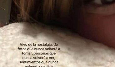 Vivo de la nostalgia, de fotos que nunca volveré a tomar