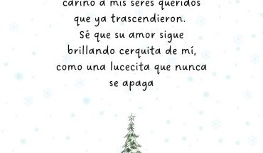 Esta navidad abrazo con cariño a mis seres queridos que ya trascendieron