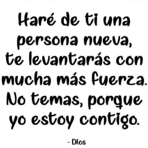 Hare de ti una persona nueva, te levantaras con mucha más fuerza