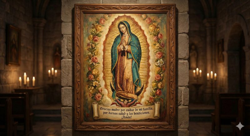 Gracias Madre por cuidar de mi familia por darnos salud y bendiciones. ¡Amen!