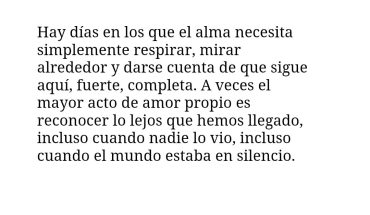 Hay días en los que el alma necesita simplemente respirar