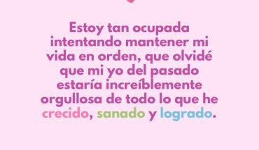 Estoy tan ocupada intentando mantener mi vida en orden