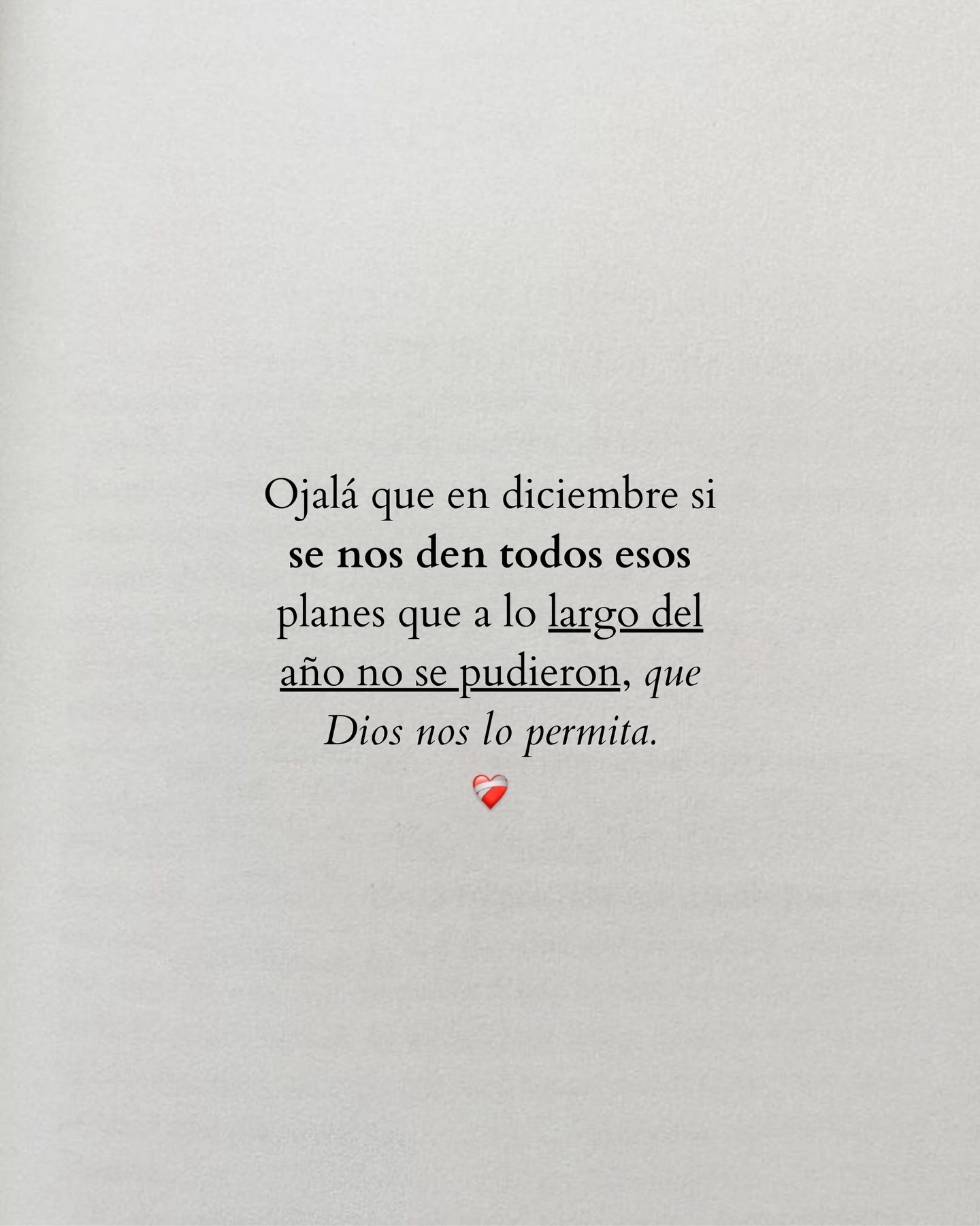 Ojalá que en Diciembre si se nos den todos esos planes