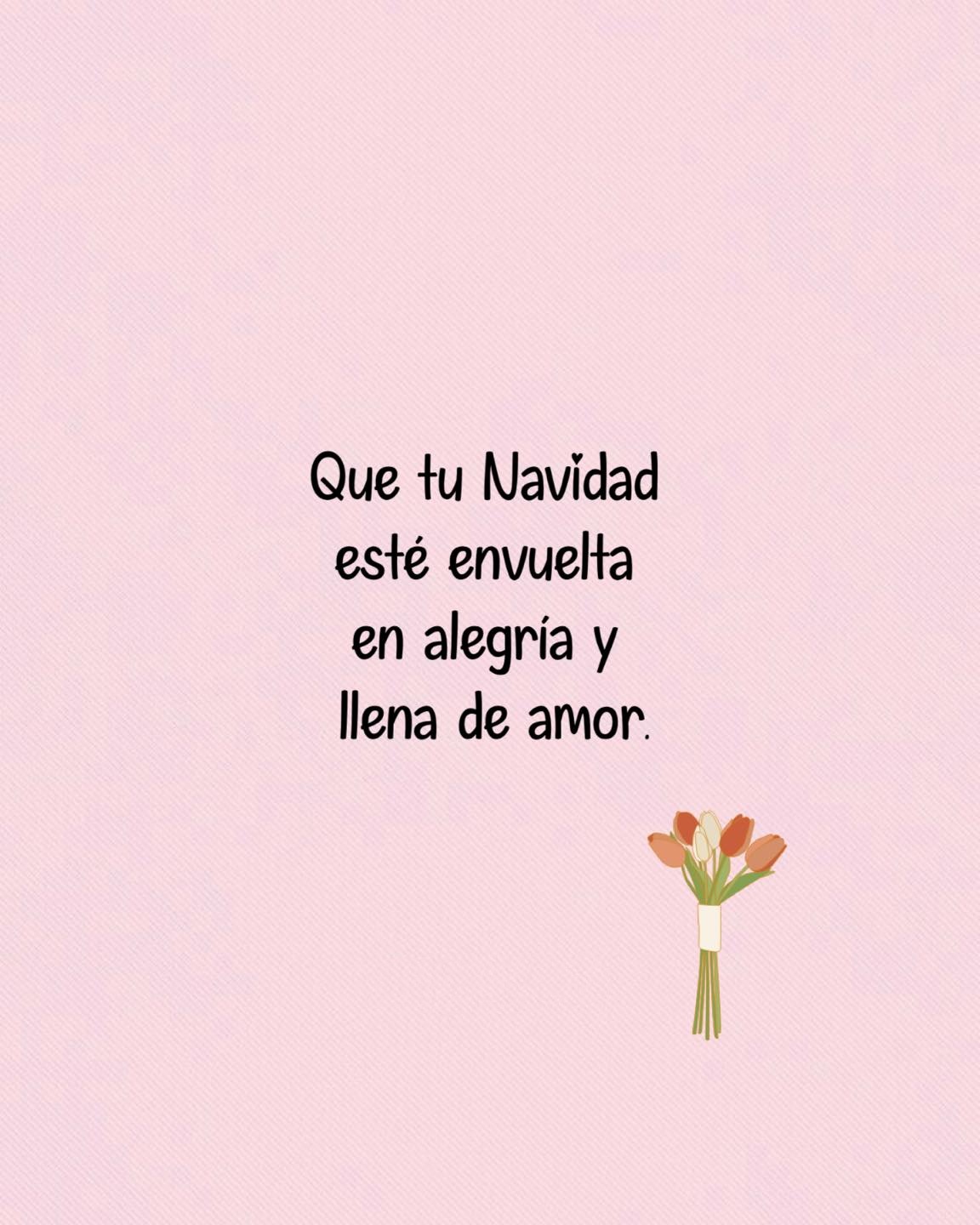 Que tu Navidad esté envuelta en alegría y llena de amor