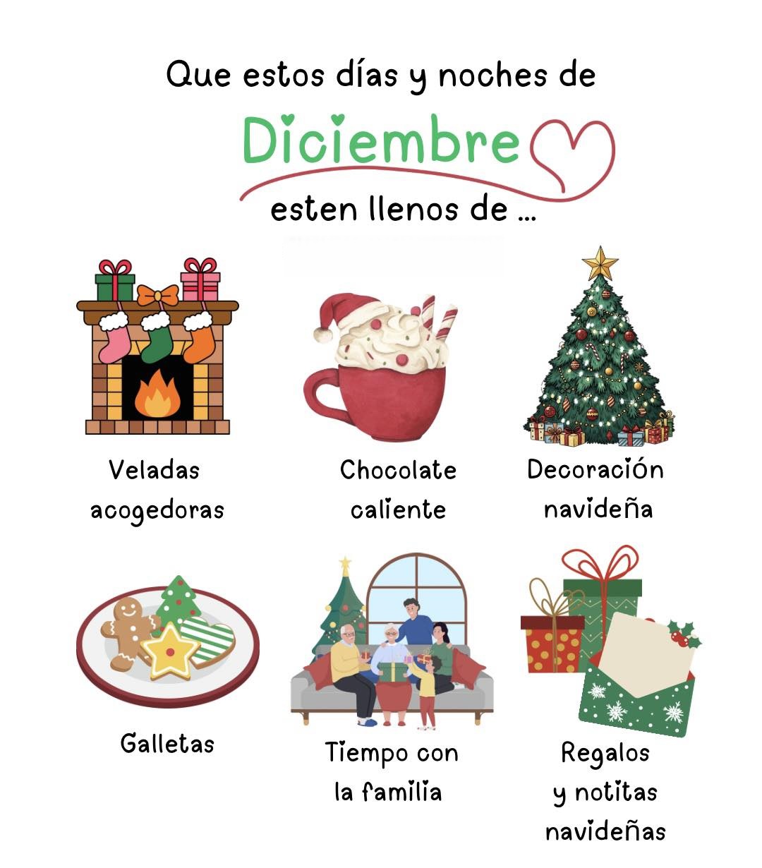 Que estos días y noches de Diciembre estén llenos de...