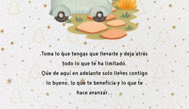 Toma lo que tengas que llevarte y deja atrás